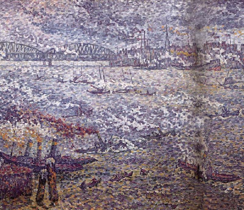 Rotterdam fog, Paul Signac